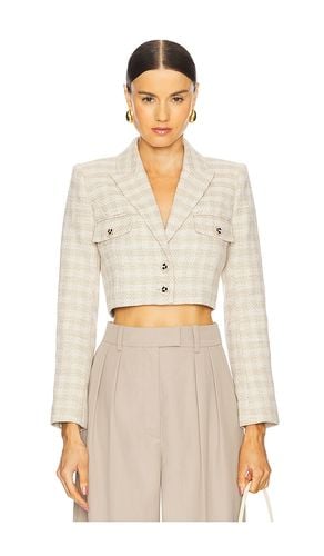 Maura Cropped Jacket in Beige. - size 0 (also in 00, 10, 12, 2, 4, 6) - L'AGENCE - Modalova