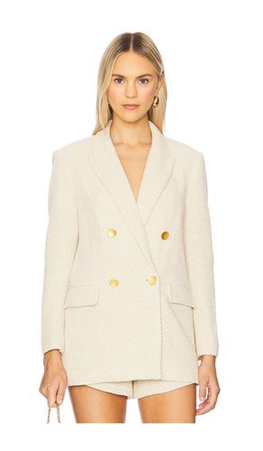 Riva Knit Double Breasted Blazer in Ivory. - size 0 (also in 4, 6, 8) - L'AGENCE - Modalova
