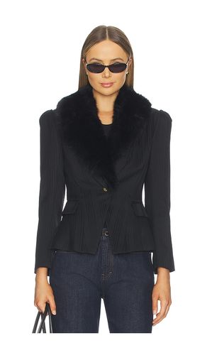 Kaisley Fur Collar Blazer in . Size 0. Also in 2, 4, 6, 8 - L'AGENCE - Modalova