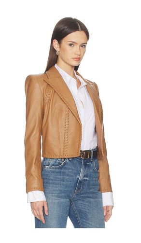 Dulcie Leather Whipstitch Blazer in . Size 0. Also in 8 - L'AGENCE - Modalova