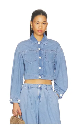 Gaines Balloon Sleeve Jacket in Blue. - size L (also in M, XL, XS) - L'AGENCE - Modalova