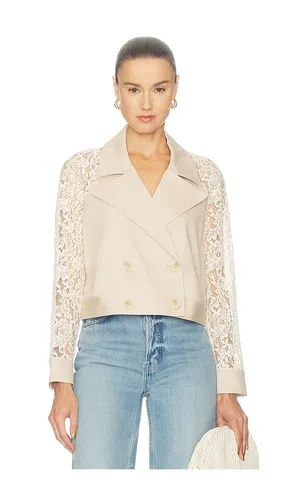 Novelle Lace Sleeve Trench in . Size L. Also in M, S - L'AGENCE - Modalova