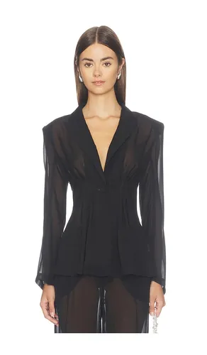 Rouvier Sheer Pleated Blazer in . Size 0. Also in 10, 2, 4, 6, 8 - L'AGENCE - Modalova