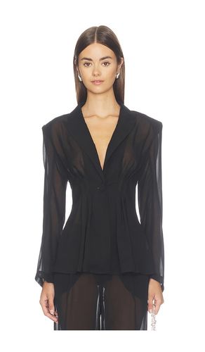 Rouvier Sheer Pleated Blazer in . - size 10 (also in 2, 4, 6, 8) - L'AGENCE - Modalova