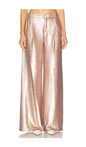 Allanah Mid Rise Trouser in Metallic Bronze. - size 0 (also in 00, 10, 2, 4, 6, 8) - L'AGENCE - Modalova