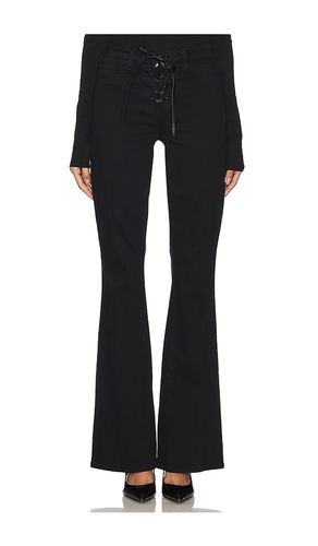 Charis High Rise Front Lace Up Flare Pant in Black. - size 23 (also in 24, 25, 26, 27, 28, 29, 30, 31, 32) - L'AGENCE - Modalova