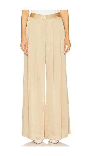 Aubrie Mid Rise Wide Leg Pant in Tan. - size 0 (also in 00, 10, 12, 2, 4, 6, 8) - L'AGENCE - Modalova