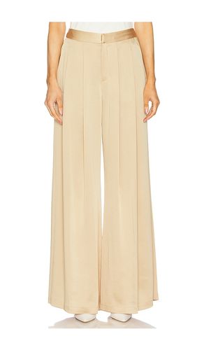 Aubrie Mid Rise Wide Leg Pant in Tan. - size 0 (also in 12, 2) - L'AGENCE - Modalova
