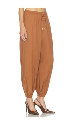 Mariko Jogger With Zipper in Cognac. - size L (also in S, XS) - L'AGENCE - Modalova