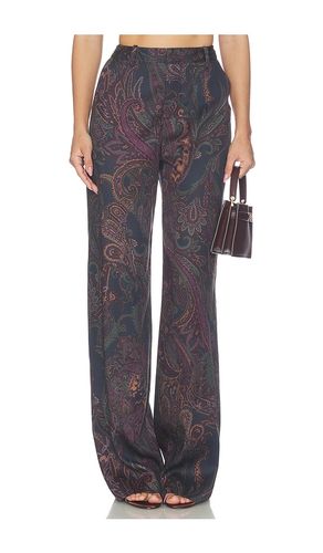 Livvy Beltloop Pant in Midnight Lux Paisley in . Size 0. Also in 2 - L'AGENCE - Modalova