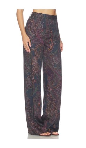 Livvy Beltloop Pant in Midnight Lux Paisley in . Taglia 0. Also in 2, 6 - L'AGENCE - Modalova