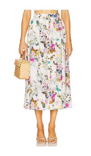 Seina Midi Skirt in Cream. - size 0 (also in 2) - L'AGENCE - Modalova