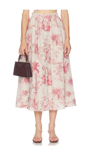 Seina Midi Skirt in Pink. - size 00 (also in 2, 4, 6, 10, 12) - L'AGENCE - Modalova