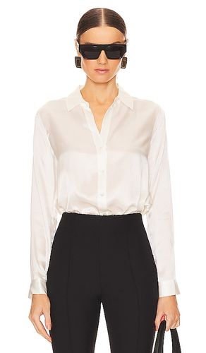Tyler Long Sleeve Blouse in White. - size L (also in M, S, XL) - L'AGENCE - Modalova