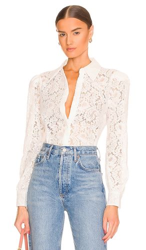 Jenica lace blouse en color blanco talla L en - White. Talla L (también en M, XL) - L'AGENCE - Modalova