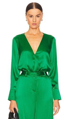 Blaze Plunge Bodysuit in Green. - size L (also in M, S, XL) - L'AGENCE - Modalova