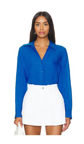 Nina Longsleeve Blouse in Royal. - size L (also in M, S, XL, XS, XXS) - L'AGENCE - Modalova