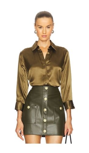 Dani 3/4 Sleeve Blouse in Army. - size L (also in M, S, XL) - L'AGENCE - Modalova