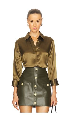 Dani 3/4 Sleeve Blouse in Army. - size L (also in S, XL) - L'AGENCE - Modalova