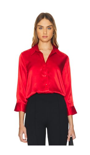 Blusa de manga 3/4 dani en color rojo talla L en - Red. Talla L (también en M, S, XL, XS) - L'AGENCE - Modalova