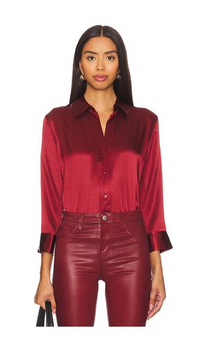 Dani 3/4 Sleeve Blouse in Brick. - size L (also in M, S, XL, XS, XXS) - L'AGENCE - Modalova