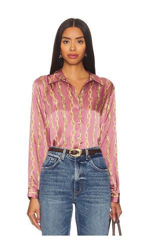 Tyler Long Sleeve Blouse in Mauve. - size L (also in M, S, XL, XS, XXS) - L'AGENCE - Modalova