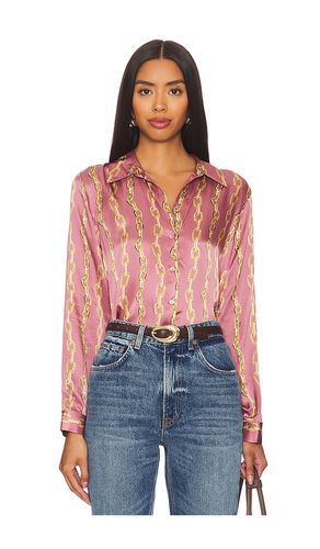 Tyler Long Sleeve Blouse in Mauve. - size L (also in M, S, XS) - L'AGENCE - Modalova