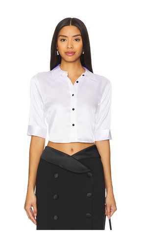 Niccola Cropped Fitted Blouse in . - size L (also in S, XL) - L'AGENCE - Modalova