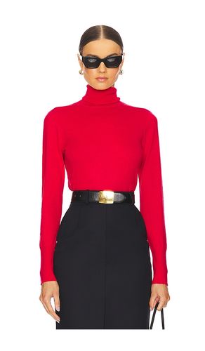 Flora Turtleneck Top in Red. - size L (also in M, XL/1X, XS) - L'AGENCE - Modalova