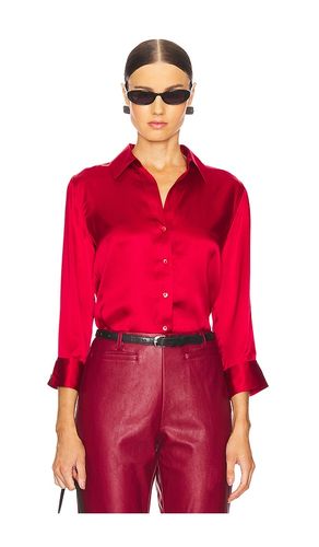 Blusa abotonada dani en color rojo talla M en - Red. Talla M (también en S, XS) - L'AGENCE - Modalova