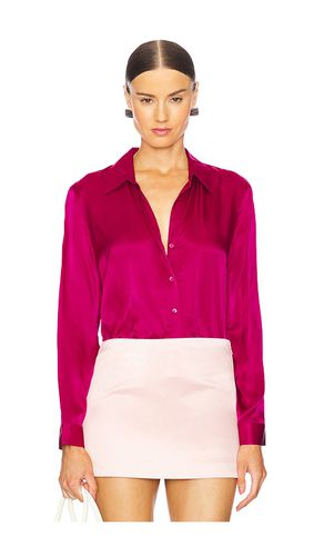 Tyler Long Sleeve Blouse in Rose. - size L (also in M, S, XL, XS, XXS) - L'AGENCE - Modalova