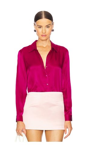Tyler Long Sleeve Blouse in Rose. - size L (also in S, XS, XXS) - L'AGENCE - Modalova