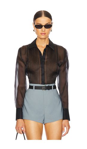 Divya Pintuck Tux Shirt in . - size L (also in M, S, XL, XS, XXS) - L'AGENCE - Modalova