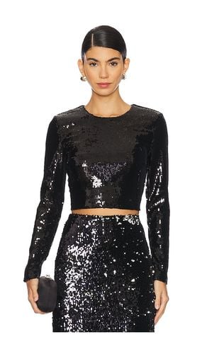 Rogan Crop Sequin Long Sleeve Top in . - size L (also in M, S, XL, XS) - L'AGENCE - Modalova