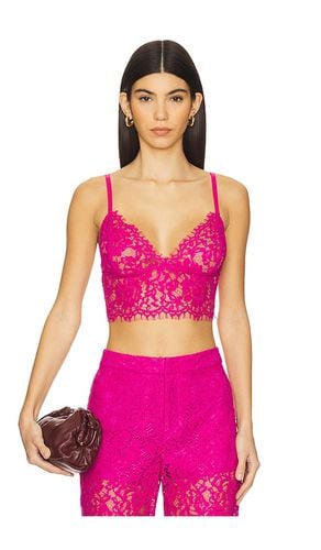 Bralette encaje aislin en color rosado talla L en - Pink. Talla L (también en M, S, XL, XS, XXS) - L'AGENCE - Modalova