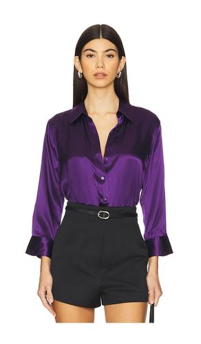 Dani 3/4 Sleeve Blouse in Purple. - size L (also in M, S, XL, XS) - L'AGENCE - Modalova