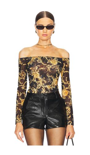 Peonie Off Shoulder Bodysuit in Mustard. - size L (also in M, S, XS, XXS) - L'AGENCE - Modalova