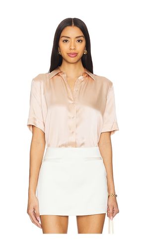 Blusa abotonada ellah en color coral talla L en - Coral. Talla L (también en S, XL, XS) - L'AGENCE - Modalova