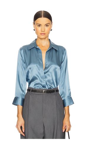 Dani 3/4 Sleeve Blouse in Slate. - size L (also in M, S, XS) - L'AGENCE - Modalova