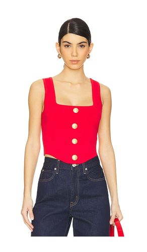 Saga Knit Corset Top in Red. - size L (also in M, S, XS, XXS) - L'AGENCE - Modalova