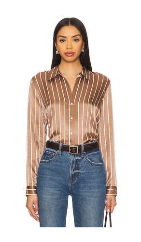 Tyler Blouse in Chocolate. - size L (also in M, XS, XXS) - L'AGENCE - Modalova