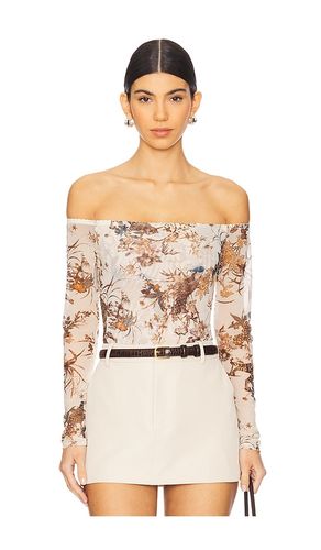 Peonie Off Shoulder Bodysuit in White. - size M (also in S) - L'AGENCE - Modalova