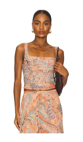 Rasha Shirred Tank Top in Burnt . - size L (also in XL, XS, XXS) - L'AGENCE - Modalova