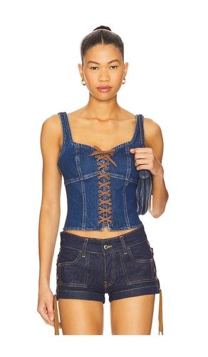 Nayeli Corset Tank Top in Blue. - size 0 (also in 2, 4) - L'AGENCE - Modalova