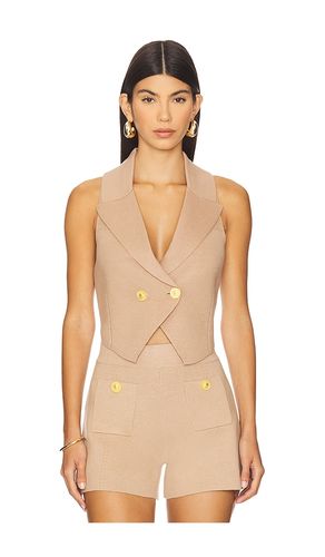 Zadie Knit Vest in Beige. - size L (also in M, S) - L'AGENCE - Modalova