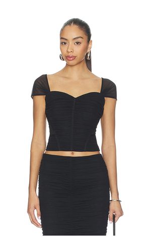 Asuka Shirred Mesh Top in . Taglia 2. Also in 4 - L'AGENCE - Modalova