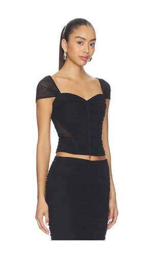 Asuka Shirred Mesh Top in . Taglia 2. Also in 4 - L'AGENCE - Modalova