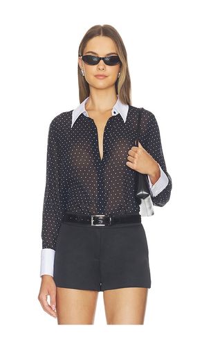 Sona Polplin Collar Blouse in & White. - size M (also in S, XS) - L'AGENCE - Modalova