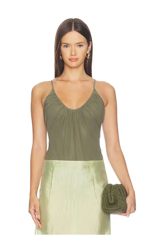 Gelina Ruched Bodysuit in . Size L. Also in M, S - L'AGENCE - Modalova