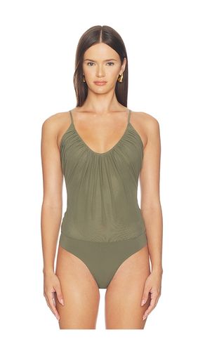 Gelina Ruched Bodysuit in . Size L. Also in M, S - L'AGENCE - Modalova